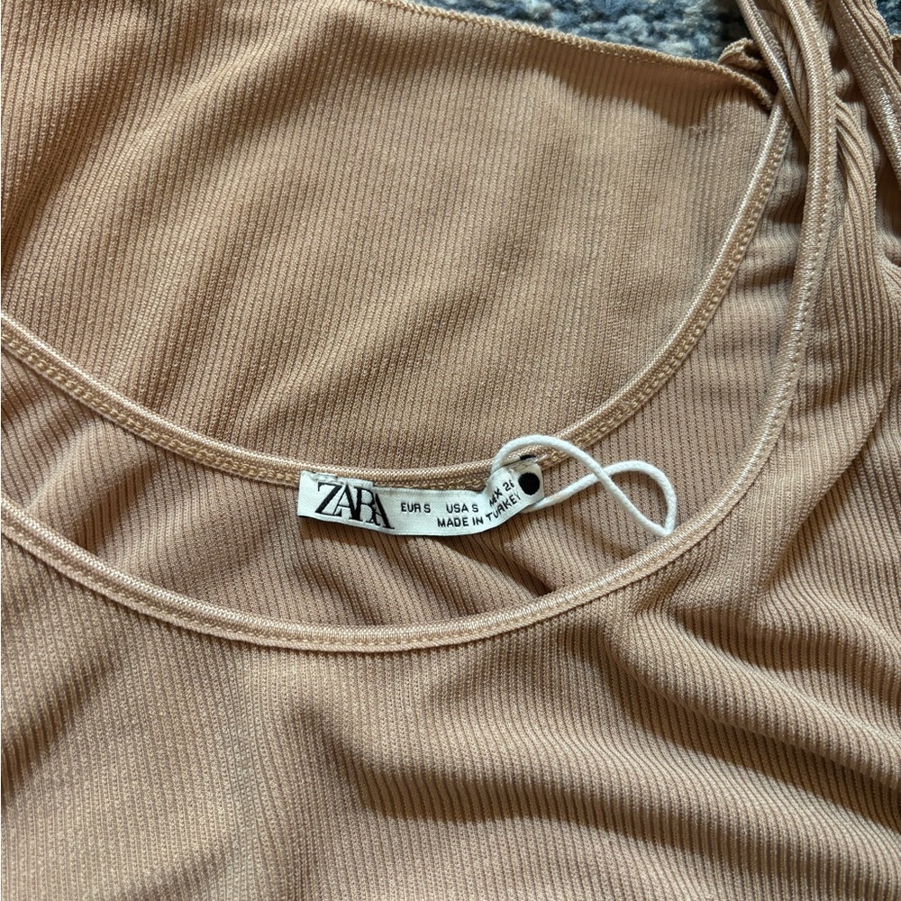 ZARA tan tank top